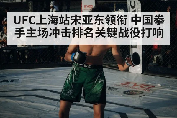 UFC上海站宋亚东领衔 中国拳手主场冲击排名关键战役打响